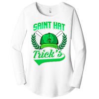 Funny Baseball Irish St Patricks Day Gift Women's Perfect Tri Tunic Long Sleeve Shirt