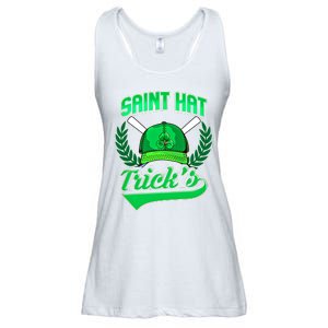 Funny Baseball Irish St Patricks Day Gift Ladies Essential Flowy Tank