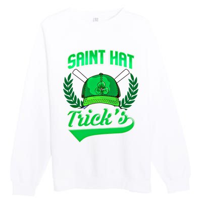 Funny Baseball Irish St Patricks Day Gift Premium Crewneck Sweatshirt