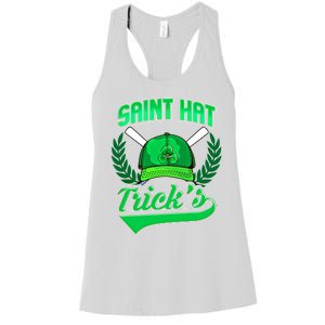 Funny Baseball Irish St Patricks Day Gift Women's Racerback Tank