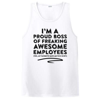 Funny Boss Im A Proud Boss Of Freaking Awesome PosiCharge Competitor Tank