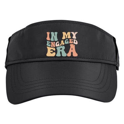 Funny Bride In My Engaged Era Engaget Retro Groovy Gift Adult Drive Performance Visor
