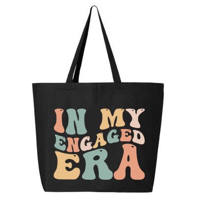 Funny Bride In My Engaged Era Engaget Retro Groovy Gift 25L Jumbo Tote