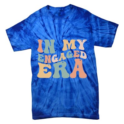 Funny Bride In My Engaged Era Engaget Retro Groovy Gift Tie-Dye T-Shirt