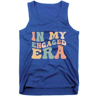 Funny Bride In My Engaged Era Engaget Retro Groovy Gift Tank Top