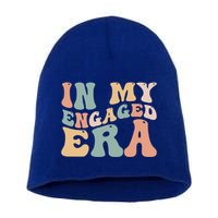 Funny Bride In My Engaged Era Engaget Retro Groovy Gift Short Acrylic Beanie