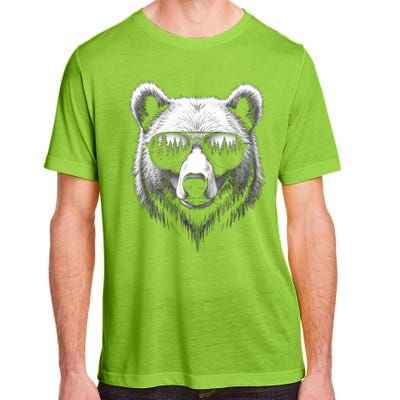 Funny Bear In Sunglasses Bears Adult ChromaSoft Performance T-Shirt