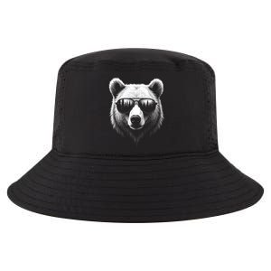 Funny Bear In Sunglasses Bears Cool Comfort Performance Bucket Hat