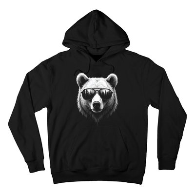 Funny Bear In Sunglasses Bears Hoodie