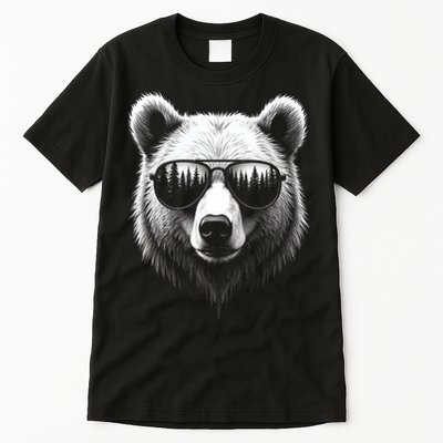 Funny Bear In Sunglasses Bears Tall T-Shirt