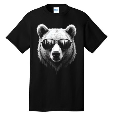 Funny Bear In Sunglasses Bears Tall T-Shirt