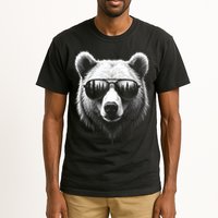 Funny Bear In Sunglasses Bears Tall T-Shirt