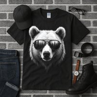 Funny Bear In Sunglasses Bears Tall T-Shirt