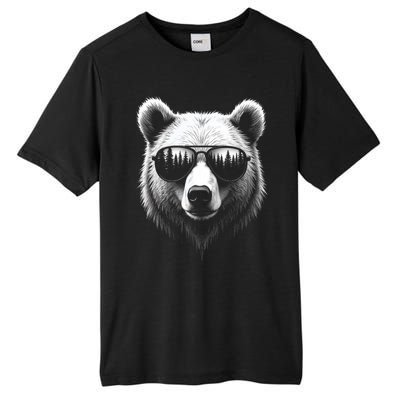 Funny Bear In Sunglasses Bears Tall Fusion ChromaSoft Performance T-Shirt