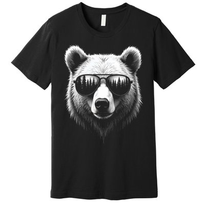 Funny Bear In Sunglasses Bears Premium T-Shirt