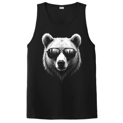 Funny Bear In Sunglasses Bears PosiCharge Competitor Tank