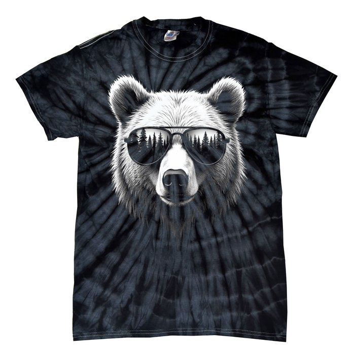 Funny Bear In Sunglasses Bears Tie-Dye T-Shirt