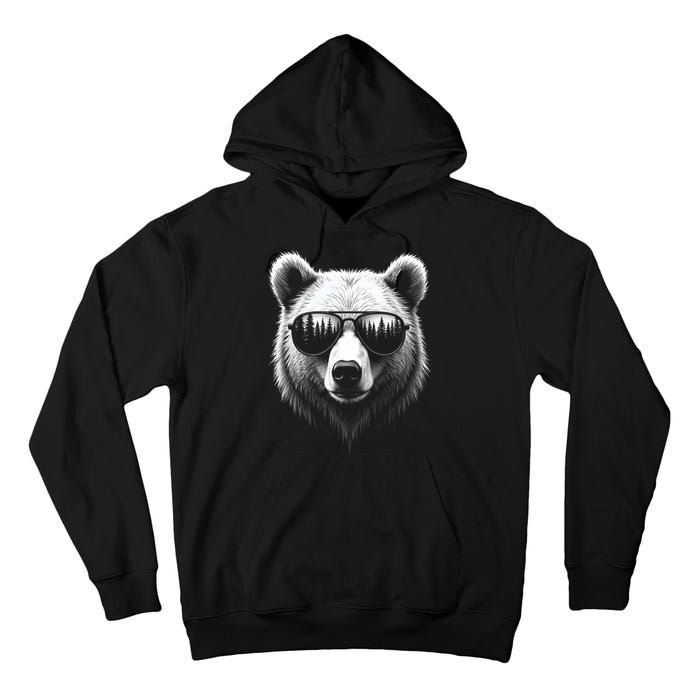 Funny Bear In Sunglasses Bears Tall Hoodie