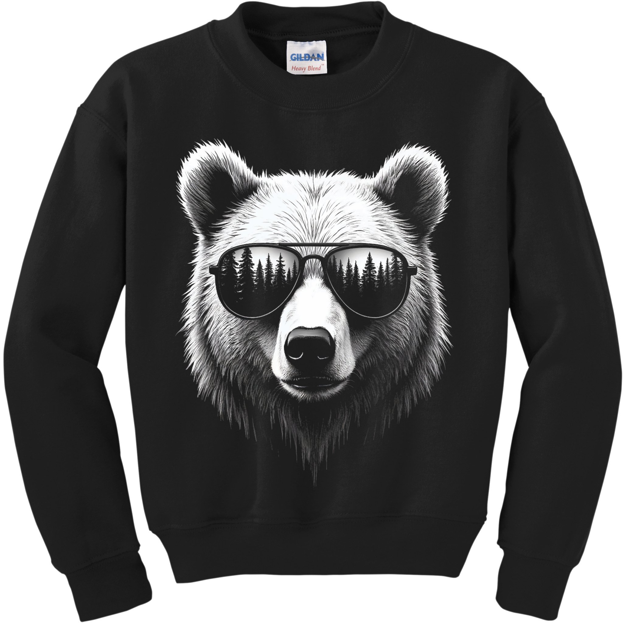 Funny Bear In Sunglasses Bears Kids Sweatshirt