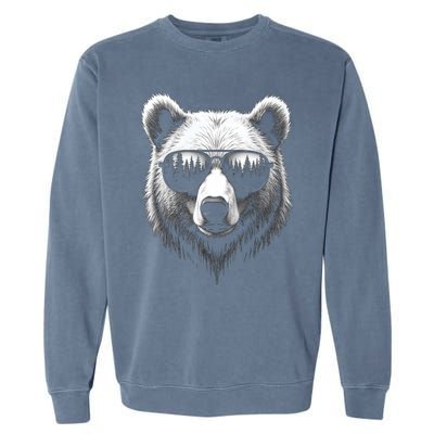 Funny Bear In Sunglasses Bears Garment-Dyed Sweatshirt