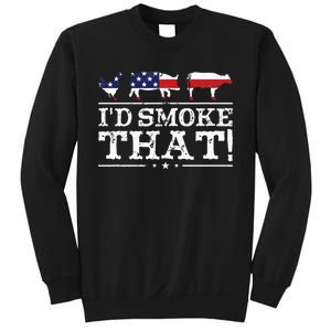 Funny Bbq Id Smoke That Meat Pitmaster Sweatshirt