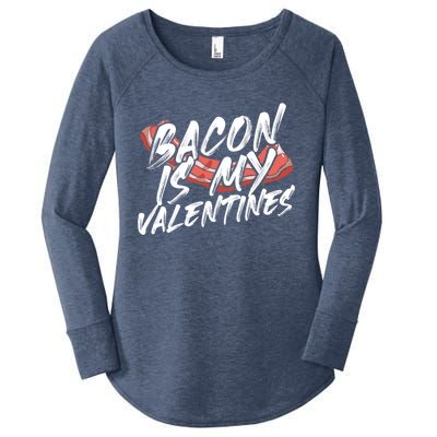 Foodie Bacon Is My Valentines Gift Women's Perfect Tri Tunic Long Sleeve Shirt