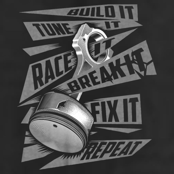 Funny Build It Tune It Race It Break It Fix It Repeat Cool Comfort Performance Bucket Hat