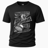 Funny Build It Tune It Race It Break It Fix It Repeat Cooling Performance Crew T-Shirt