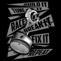 Funny Build It Tune It Race It Break It Fix It Repeat Baby Bodysuit