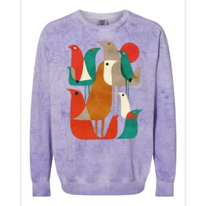 Flock Bird Illustration Colorblast Crewneck Sweatshirt