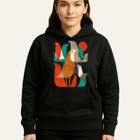 Flock Bird Illustration Hoodie