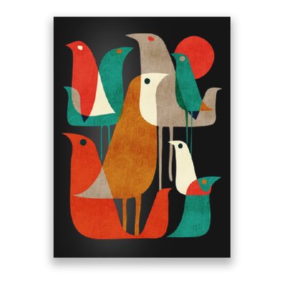 Flock Bird Illustration Poster