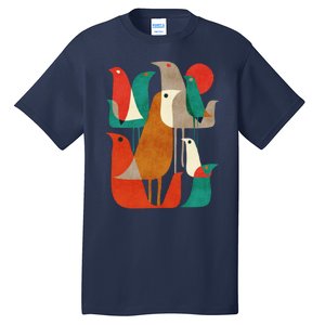 Flock Bird Illustration Tall T-Shirt