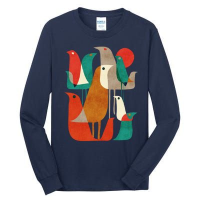 Flock Bird Illustration Tall Long Sleeve T-Shirt