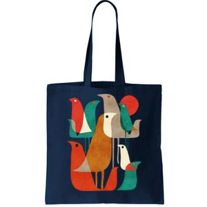 Flock Bird Illustration Tote Bag