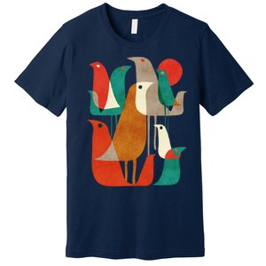 Flock Bird Illustration Premium T-Shirt