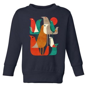 Flock Bird Illustration Toddler Sweatshirt