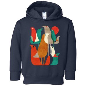 Flock Bird Illustration Toddler Hoodie