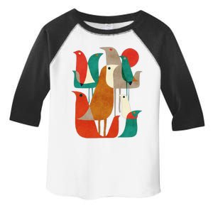 Flock Bird Illustration Toddler Fine Jersey T-Shirt