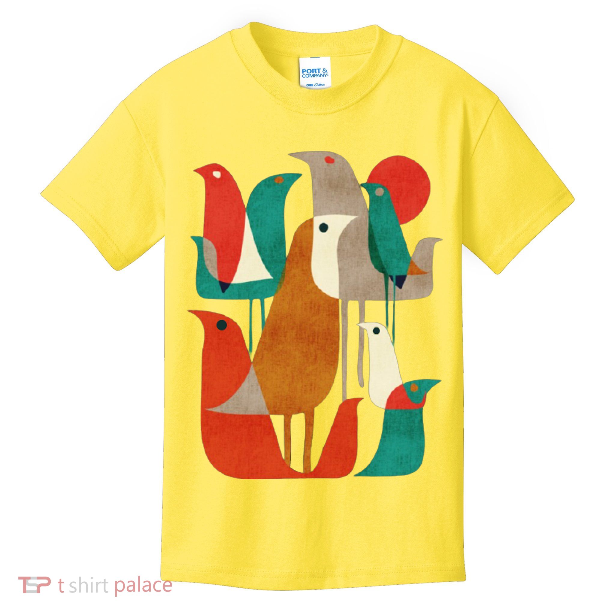 Flock Bird Illustration Kids T-Shirt