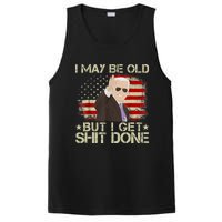 Funny Biden I May Be Old But I Get Shit Done PosiCharge Competitor Tank