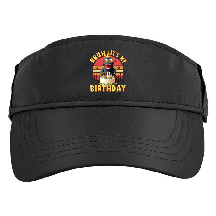 Funny Bruh It's My Birthday Japanese Kaiju Monster Adult Drive Performance Visor