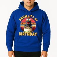 Funny Bruh It's My Birthday Japanese Kaiju Monster Hoodie