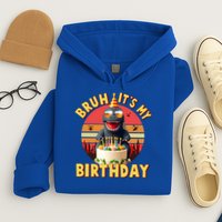 Funny Bruh It's My Birthday Japanese Kaiju Monster Hoodie