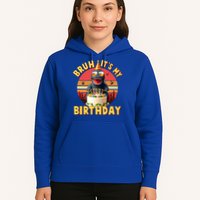 Funny Bruh It's My Birthday Japanese Kaiju Monster Hoodie
