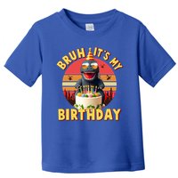 Funny Bruh It's My Birthday Japanese Kaiju Monster Toddler T-Shirt