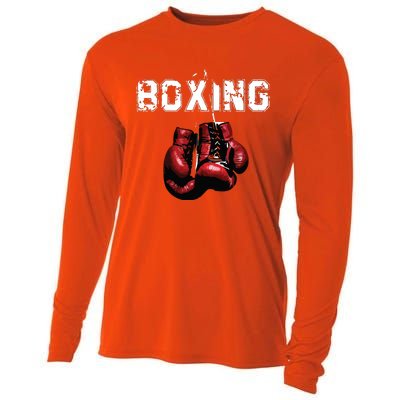 Funny Boxing I Love Boxing Cooling Performance Long Sleeve Crew