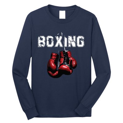 Funny Boxing I Love Boxing Long Sleeve Shirt