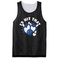 Funny Bowling ID Hit That Cute Gift Mesh Reversible Basketball Jersey Tank