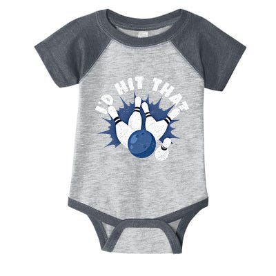 Funny Bowling ID Hit That Cute Gift Infant Baby Jersey Bodysuit